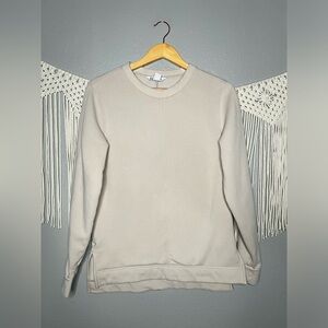 Athleta Retroplush Crewneck Sweatshirt in Beige Neutral Size XS